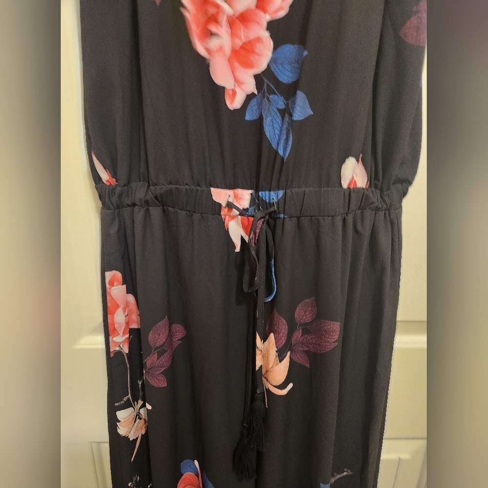 City Chic Size 14 Black Floral - Picture 3 of 16